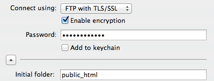 Mac Fetch, FTP with TLS/SSL